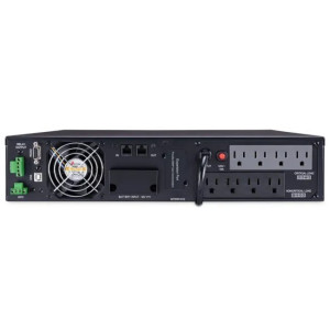 CyberPower OL1000RTXL2U Rack or Tower UPS, UL Rated, extendable LCD panel, 8x NEMA 5-15R, generator compatibility